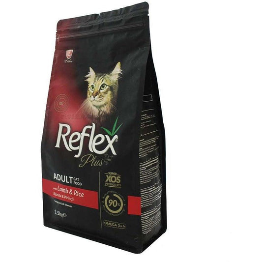 רפלקס כבש ואורז 1.5 ק"ג - לחתולים בוגרים | Reflex Dry Food Adult Cat with Lamb & Rice